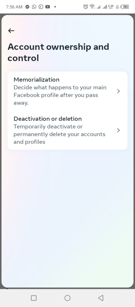 How to delete a Facebook Account