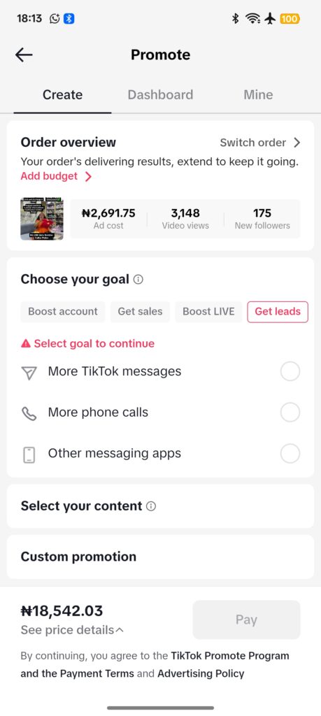 TikTok ads