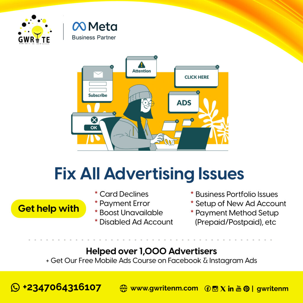 Fix Facebook and Instagram Ads Issue